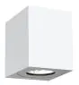 Nordlux Canto Kubi 2 Vägglampa Aluminium Vit Up & Down - 10.6W 500lm - 830 Varm Vit | IP44