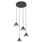 Emibig Pendellampa Elit Stål Svart | Passande för 4x GX53 - Max 10W