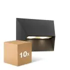 Flerpack 10x Nordlux Pontio Vägglampa Aluminium Svart | IP54 - Passande för 2x GU10